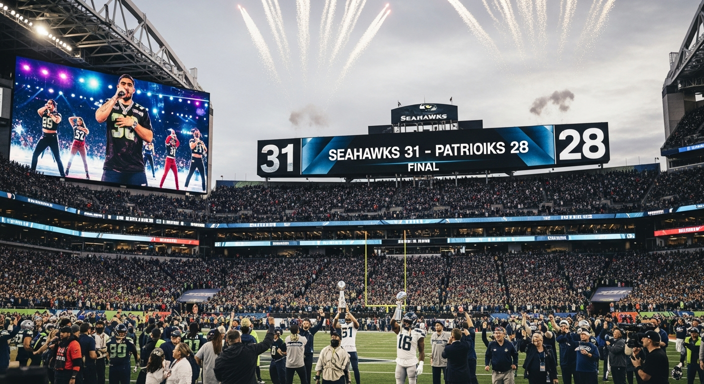 Super Bowl 2026: ¡Seahawks Derrotan a Patriots!