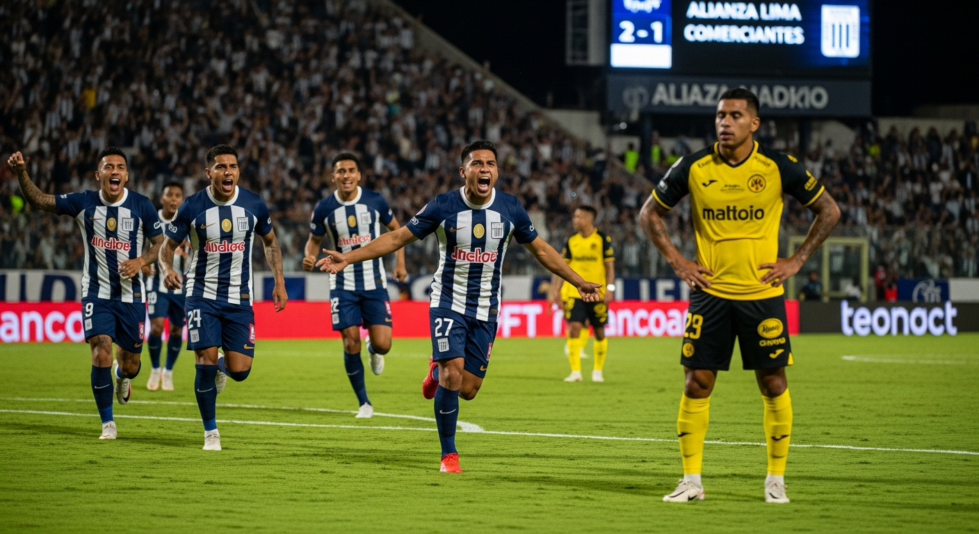 Alianza Lima 2-1 Comerciantes: ¡Revive el Partidazo!