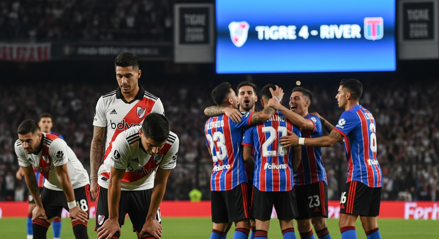 River Plate: ¡Batacazo! Tigre lo Goleó 4-1